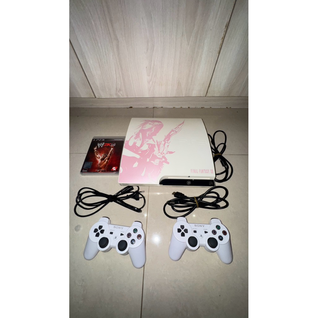 PS3 Slim LIMITED EDITION Final Fantasy 500gb CFW VoID Grade A +free disc WWE 2K14
