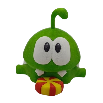 /Dygo /Figure Articulated /Mainan Artikulasi /3D Print /Cut the Rope/Om Nom