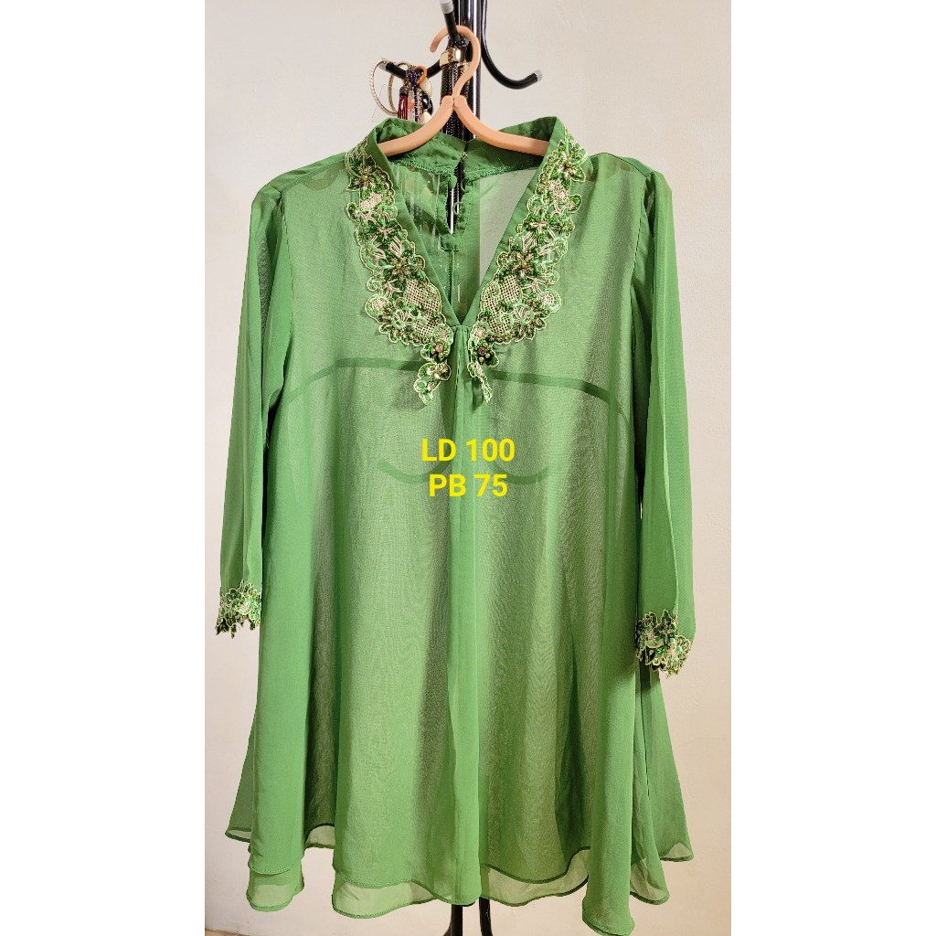 DePreloved 3O - KAFTAN Wanita/ Baju Lebaran kaftar/ Atasan Wanita/ Kaftan Pendek