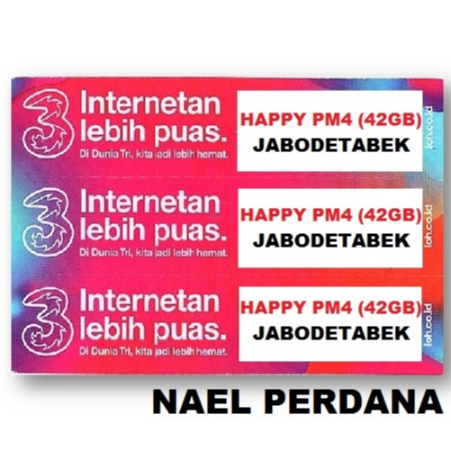 VOUCHER TRI HAPPY VPM4 42GB JABODETABEK