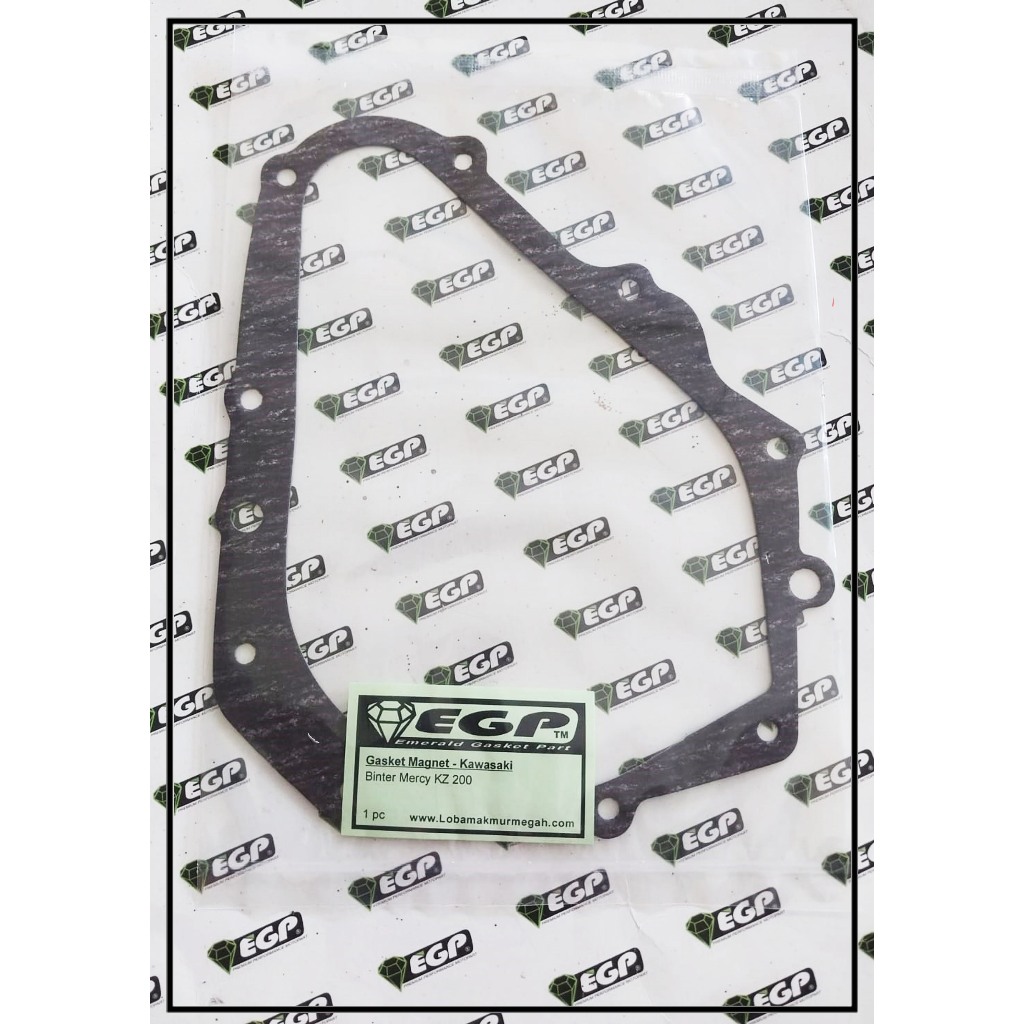 EGP Gasket Magnet (Grade A Hitam) Binter Mercy KZ200 kz 200 Platina & CDI | Motor Kawasaki | Gasket 