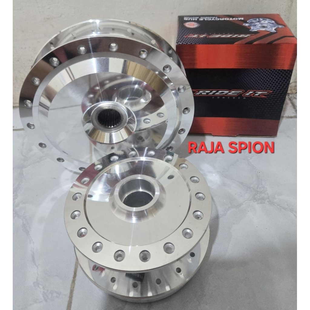 Tromol set depan belakang chrome Vario 150 New/tromol depan belakang chrome Vario 150 New merk Ride 
