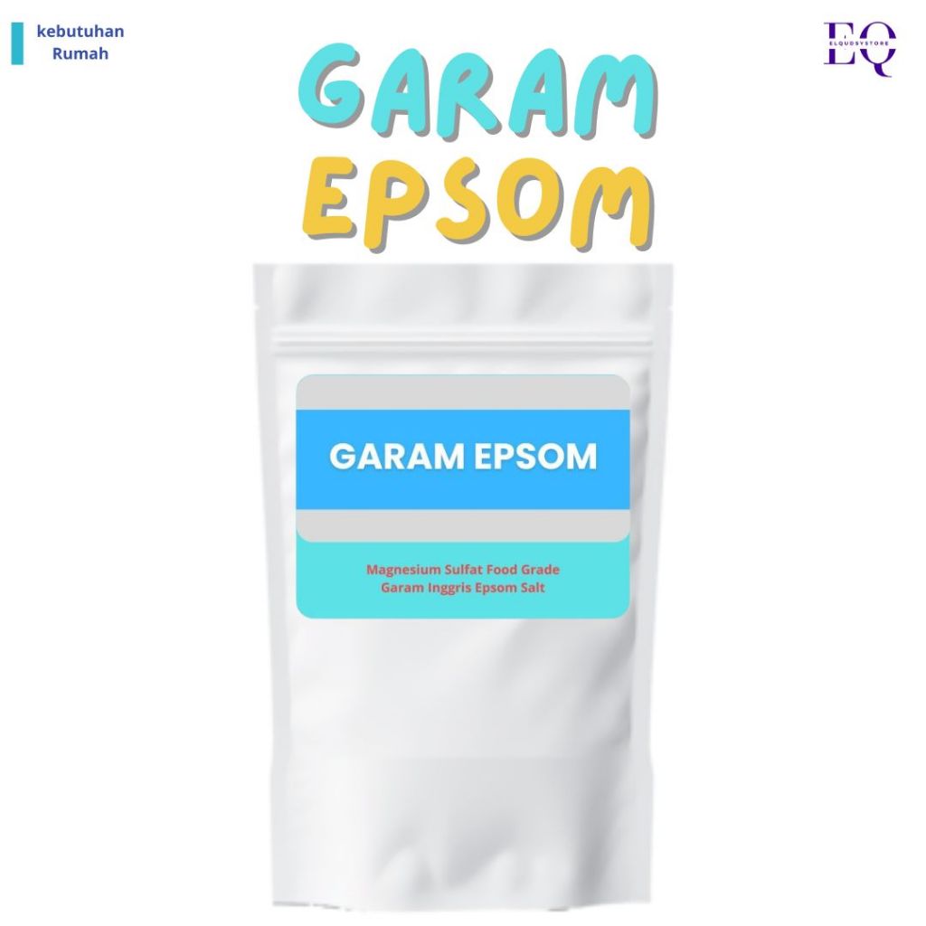 Epsom Salt / Garam Epsom / Garam Inggris / Magnesium Sulfat Food Grade