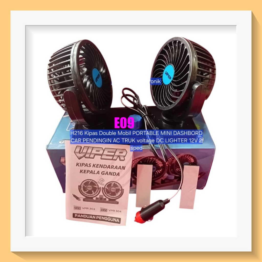 216 MINI DASHBORD CAR PENDINGIN Kipas Double Mobil PORTABLE AC TRUK voltage DC LIGHTER 12V dua hurri