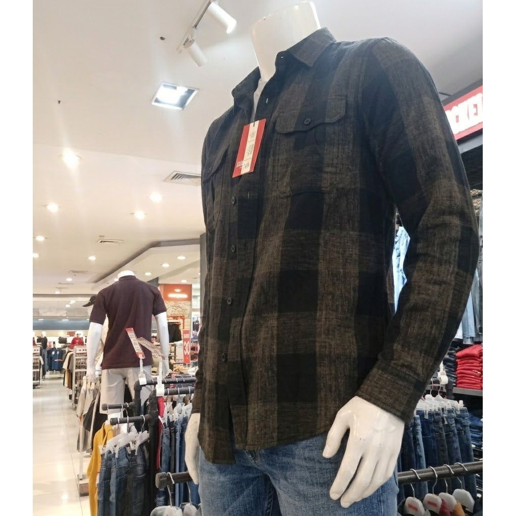 KEMEJA PRIA LENGAN PANJANG REGULER FIT GABRIELLE JEANS KUALITAS PREMIUM