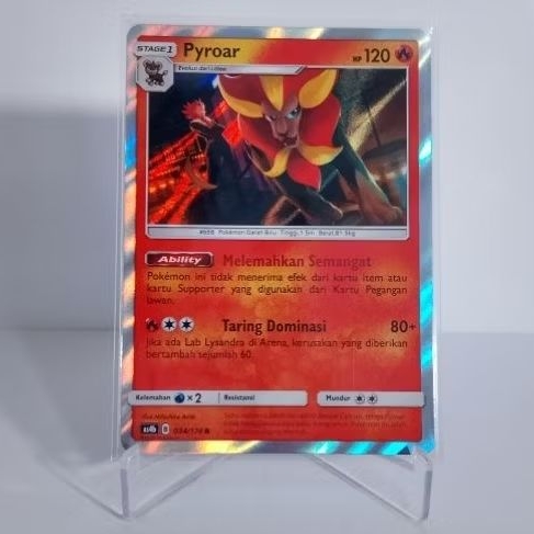Pyroar 034/178 R As4b Penguasa Langit Set B Kartu TCG Pokemon Indonesia