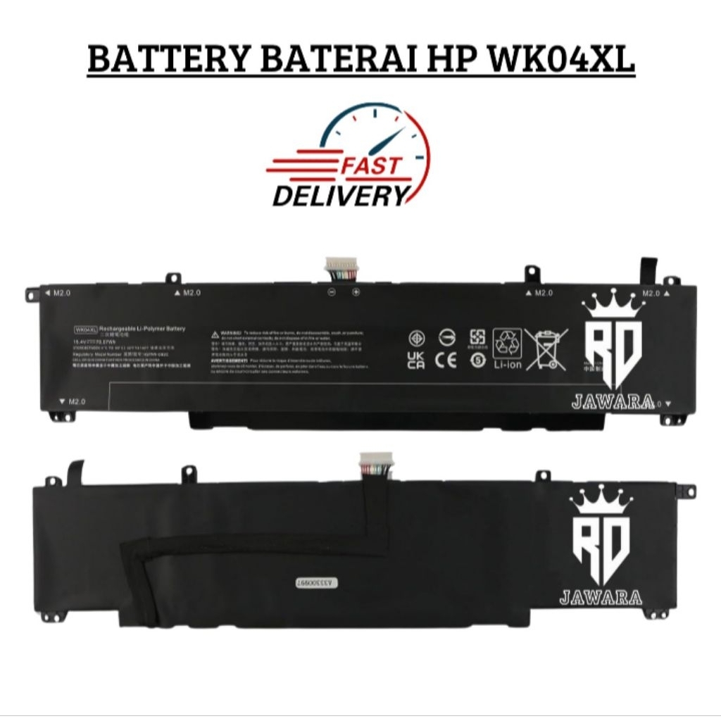 BATERAI LAPTOP HP VICTUS GAMING 15-FA0008TX 15-FB0012AX WK04XL SERIES