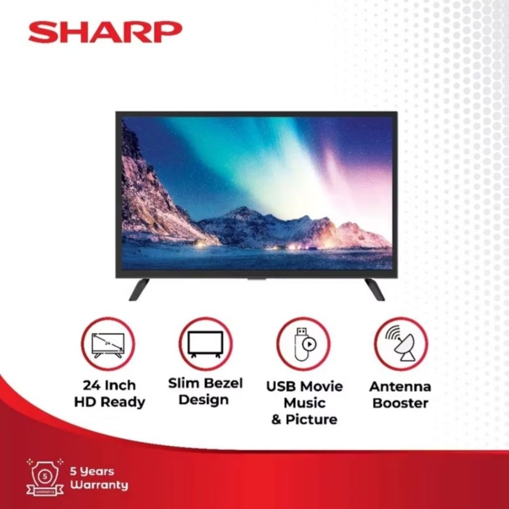 TV LED Sharp Digital 24 Inch 32 Inch | 24HD1500 32HD1500 43HD1500 | TV LED Sharp Murah Palembang