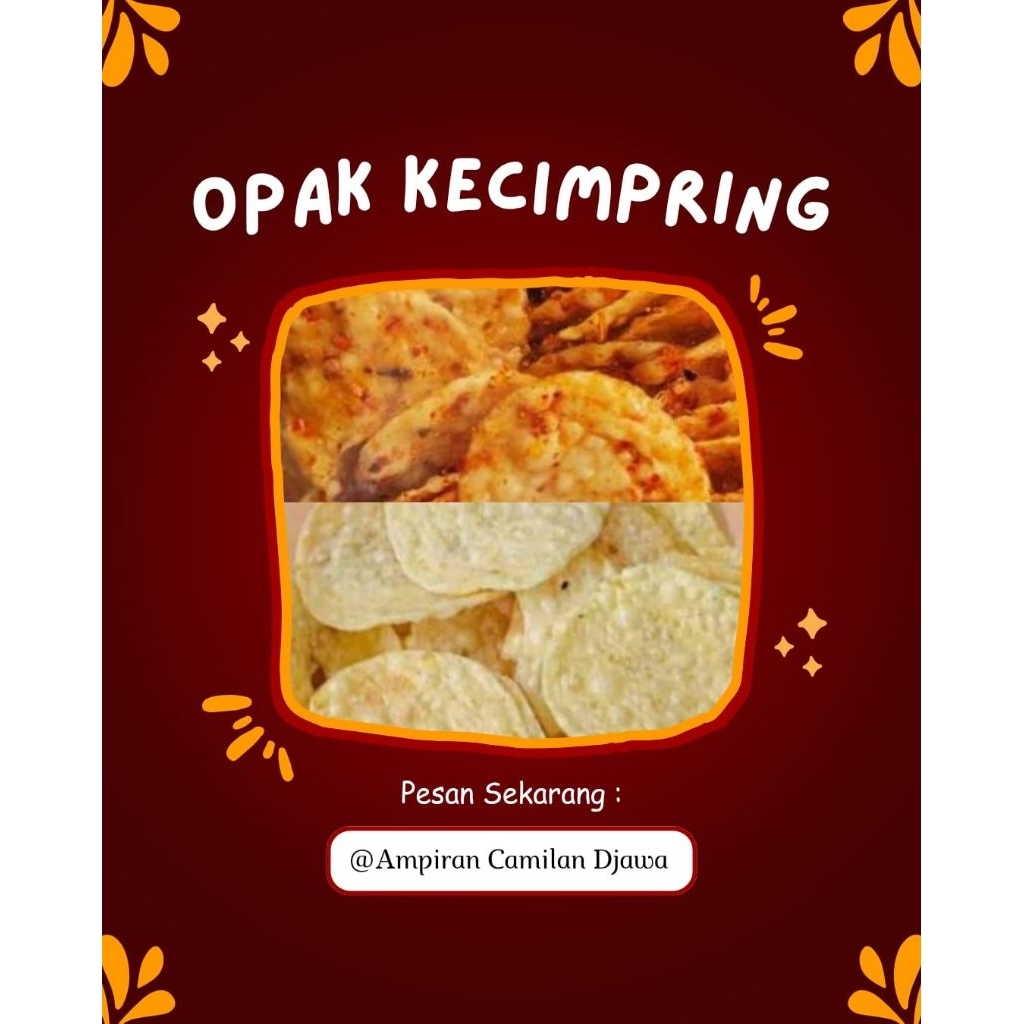Kecimpring Singkong / Opak Kecimpring Original Pedas - Ampiran Camilan Djowo