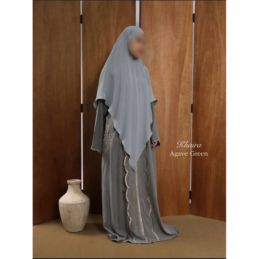 AAFIYA KHAIRA ABAYA AGAVE GREEN SIZE S NWT