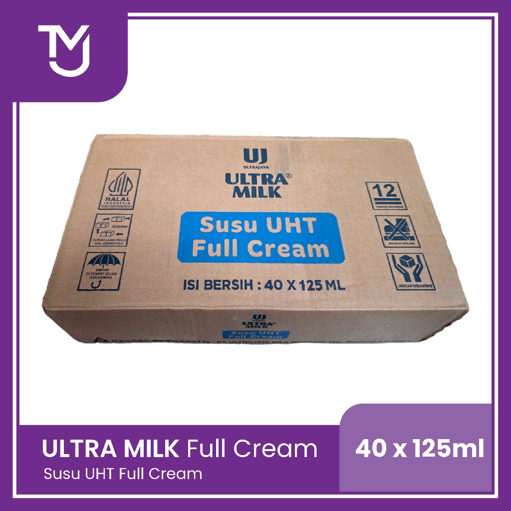 ULTRA MILK Full Cream 125ml 1 dus - Susu UHT Full Cream