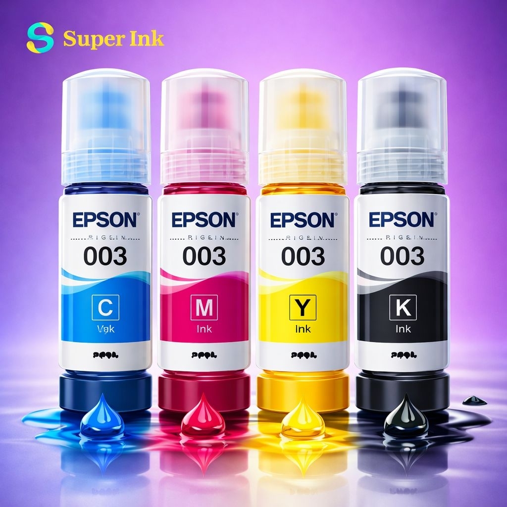 Tinta Epson 003 Original CMYK L3210 L3250 Anti Mampet Awet