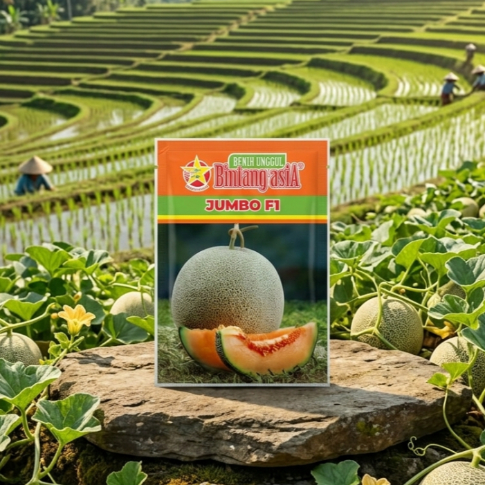 BENIH MELON JUMBO F1 CAP BINTANG ASIA 20GR