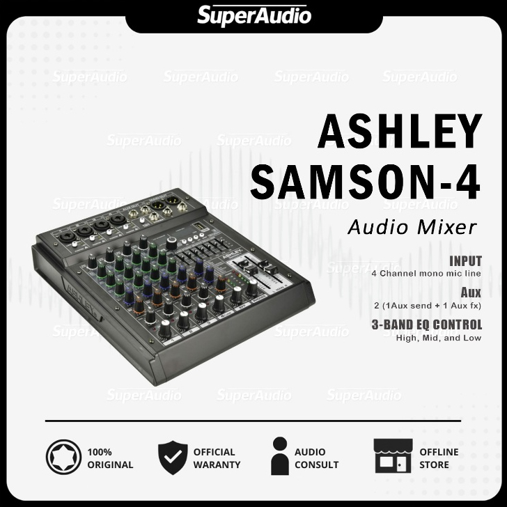 Ashley Samson 4 Audio Mixer 4 channel