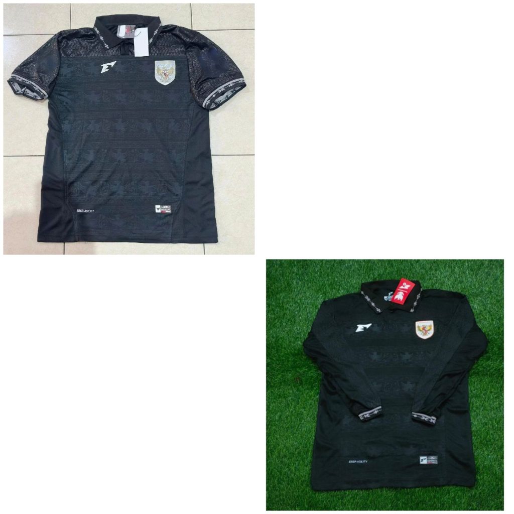 JERSEY BAJU BOLA TIMNAS INDONESIA GK KIPER HITAM ERSPO 2025/2026