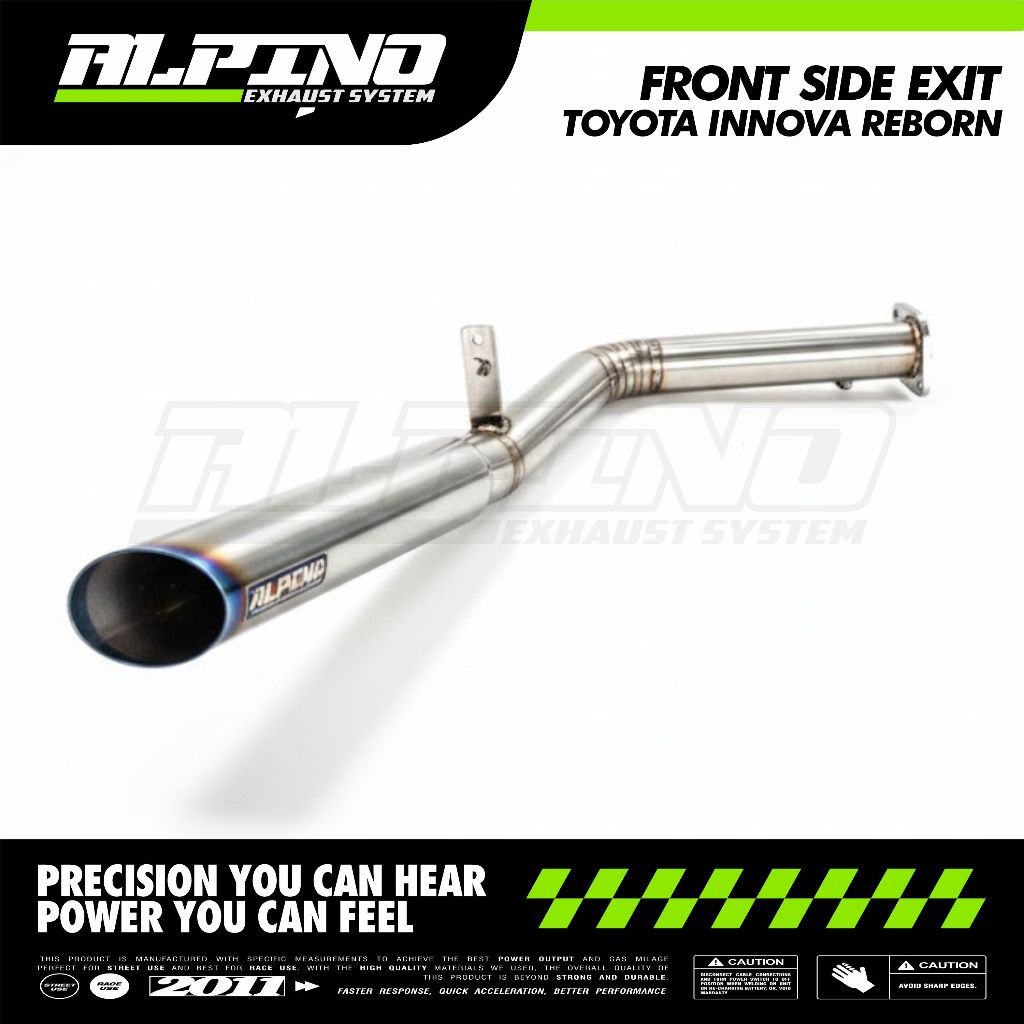 Front Side Exit Innova Reborn Alpino Exhaust Original