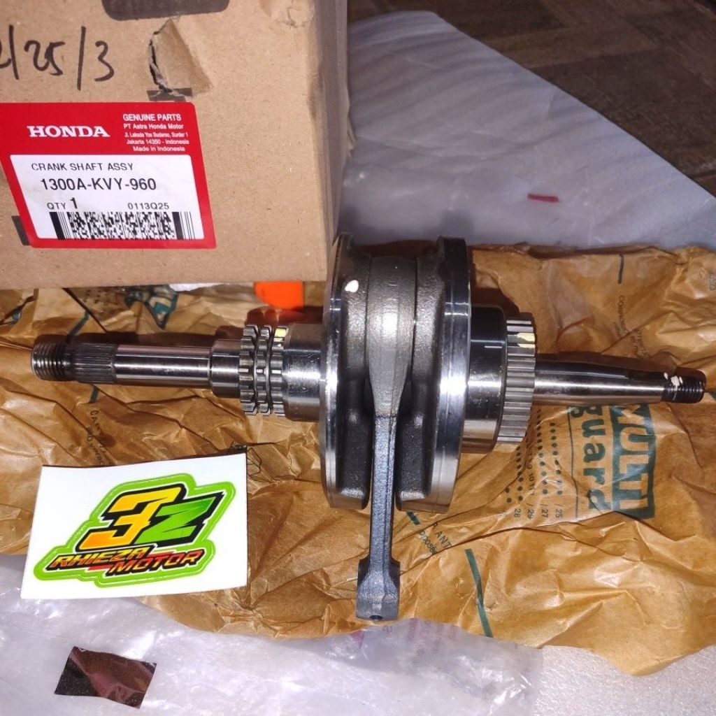 Crankshaft assy as kruk krug as Beat Karbu KVY original baru AHM / 1300A-KVY-960