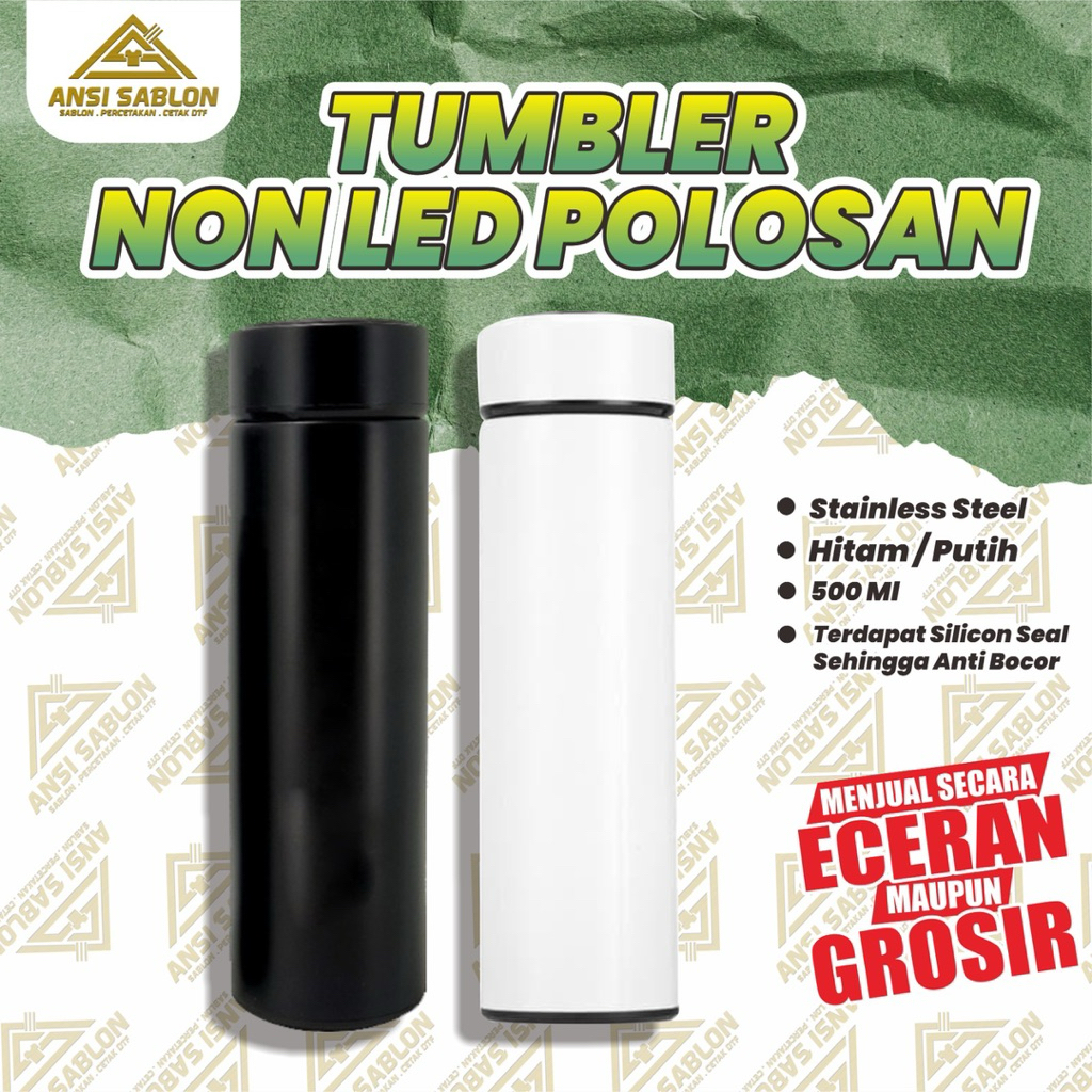 Tumbler Termos Sakura, Tumbler Non Led, Termos Souvenir,Ecer DanGrosir
