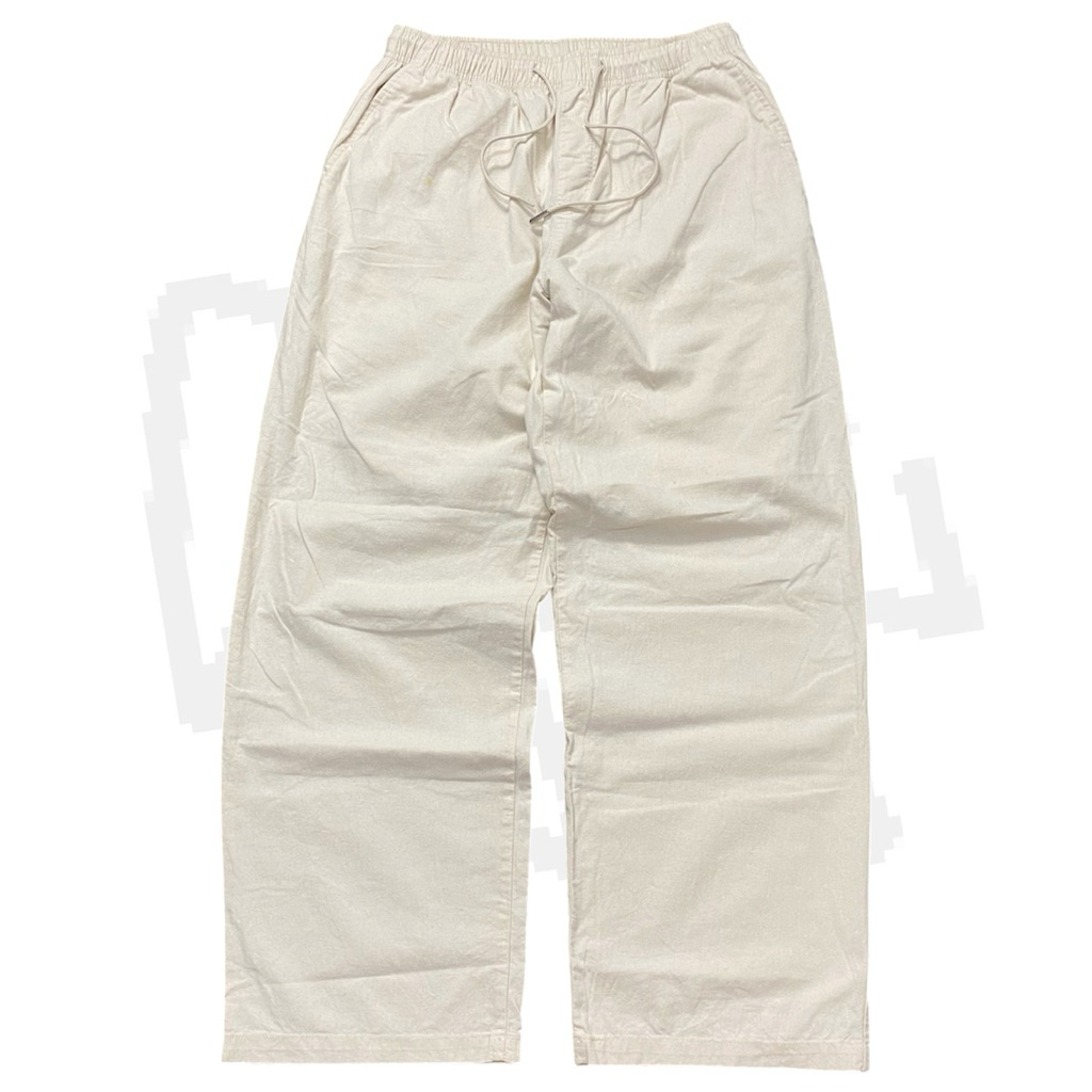 Suare baggy linen pants