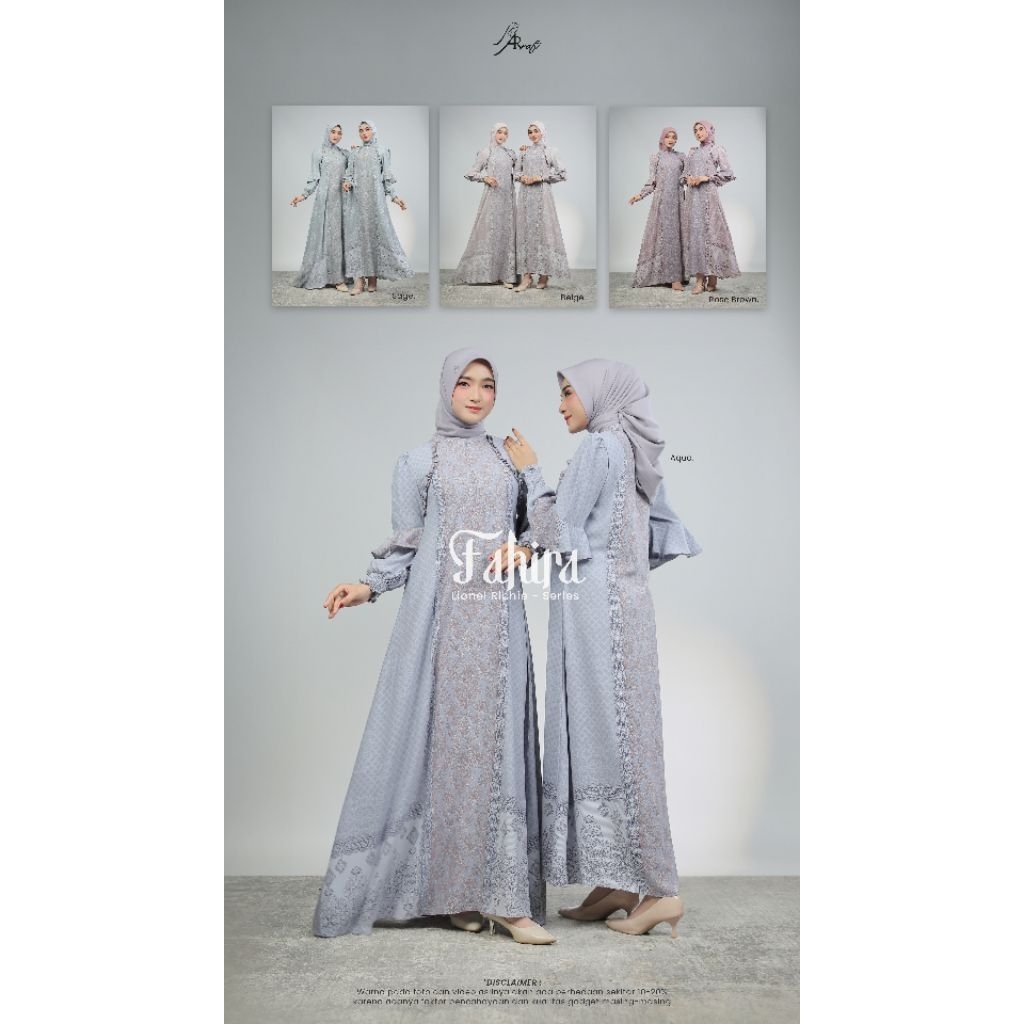 READY AR PREMIUM ‼️Fahira Series - Dress dan Midi Dress Motif Exclusive - Cocok buat Kondangan - ORI