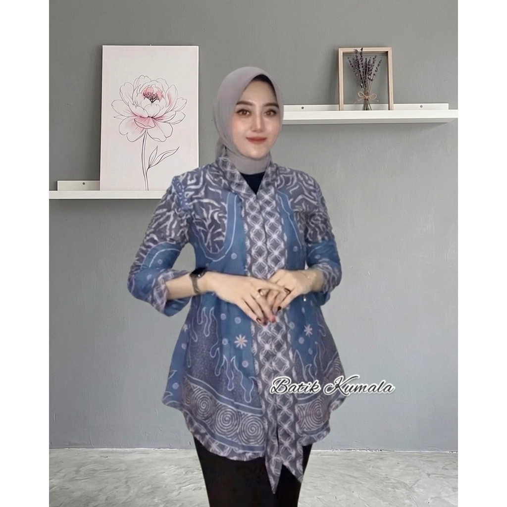 Baju batik Wanita Atasan Batik wanita  Batik Dolby Tenun Model Kutubaru Kebaya Maheswari Couple Bati