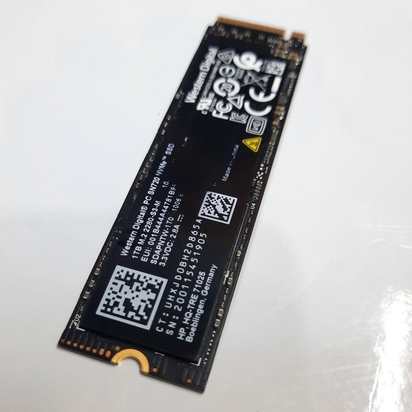 SSD M.2 Nvme WD 1 TB SN720 PCIE Gen3 Normal Siap Pakai