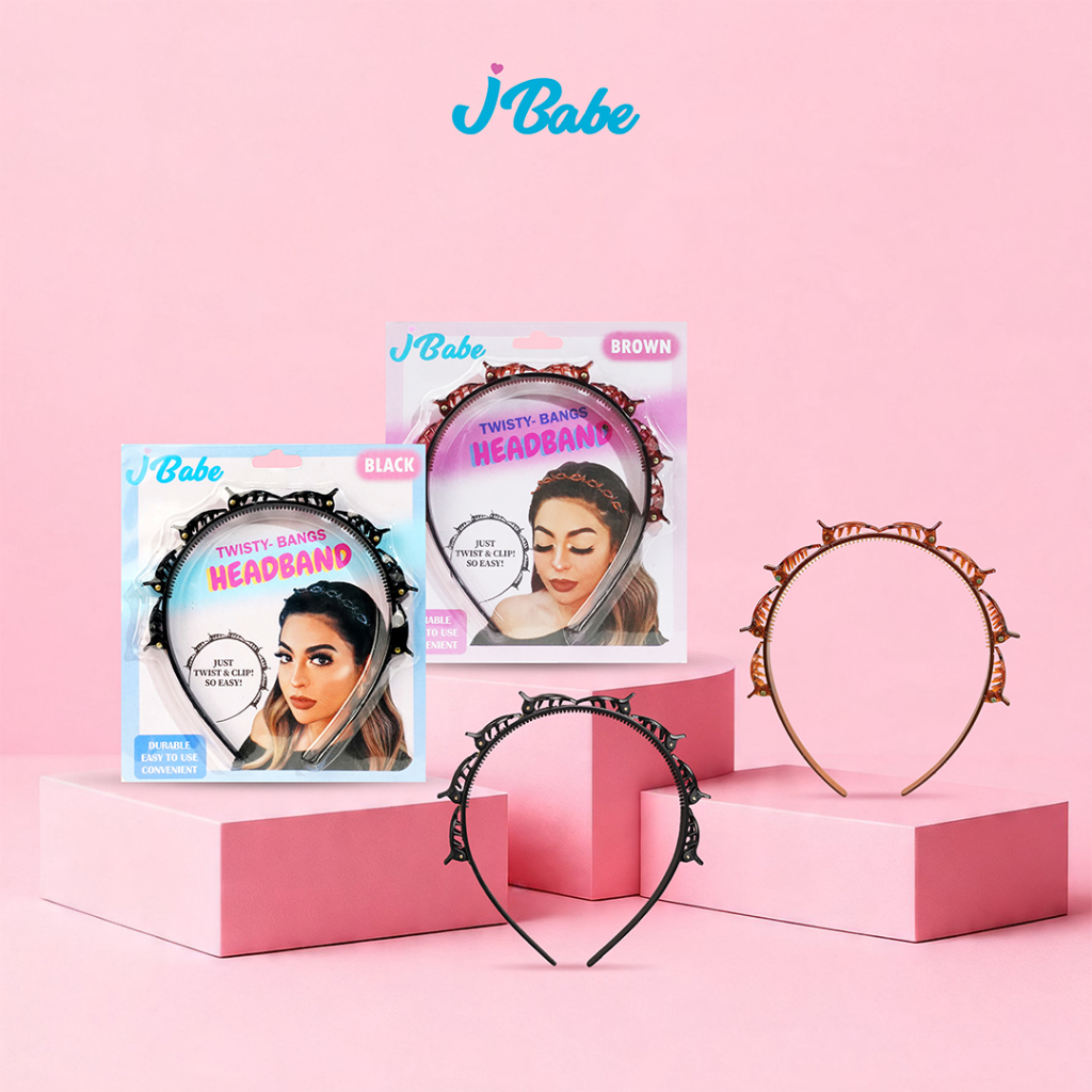 JBabe Twisty Headband - Headband Fashion Wanita/Headband Lucu Korea/Ikat Kepala Korea Stylish