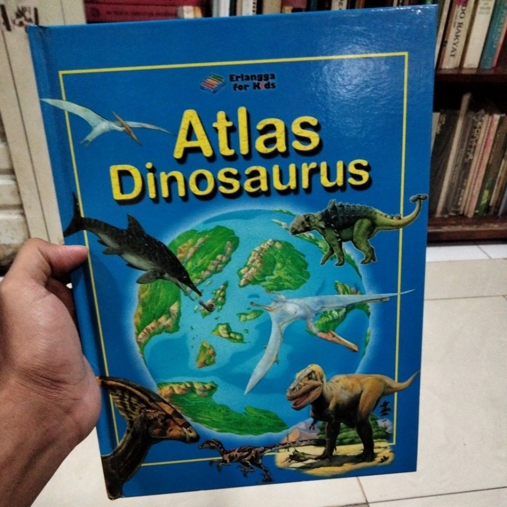 atlas dinosaurus Erlangga for kids