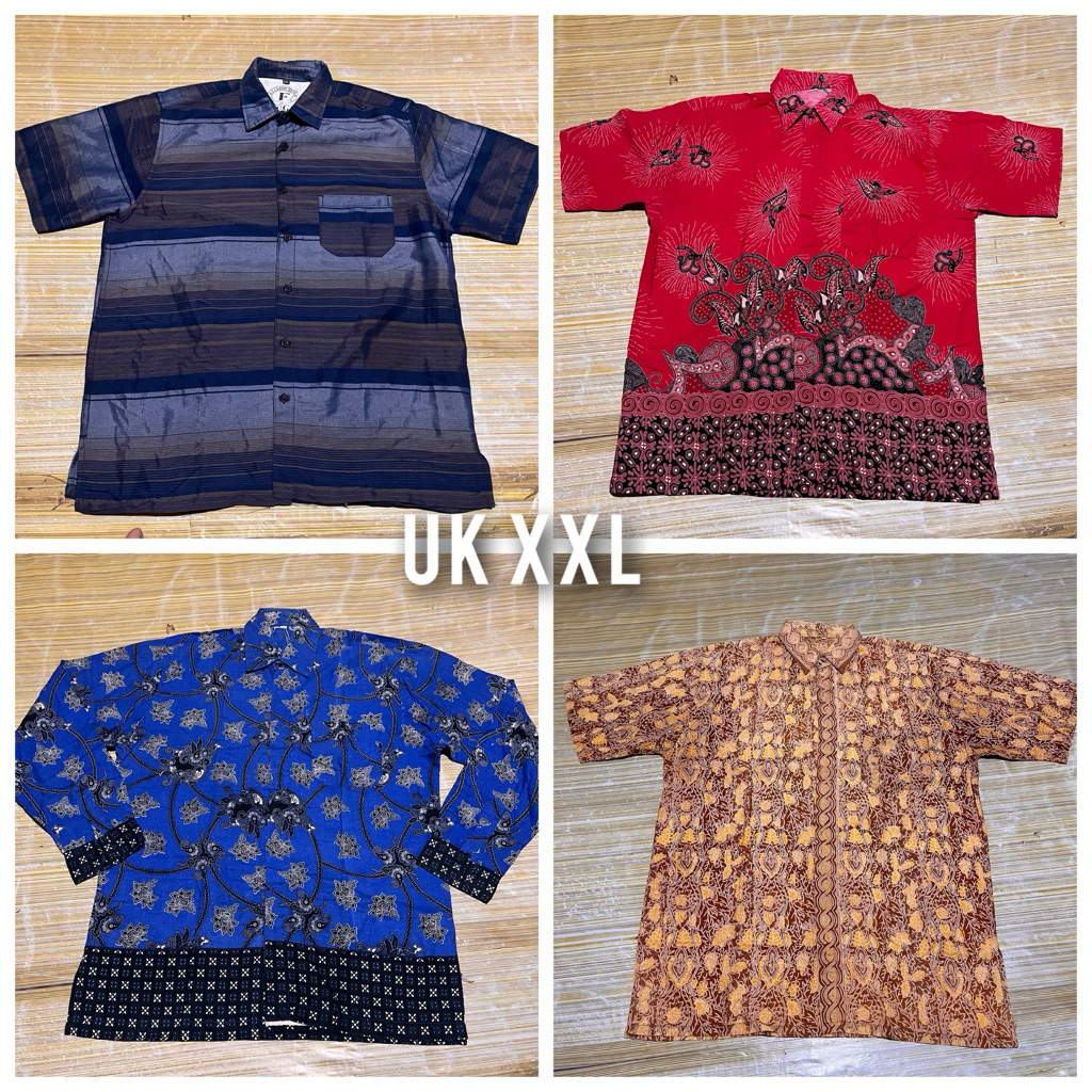 kemeja batik dan biasa scond ukuran XXL