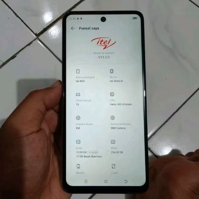 Itel RS4 [12/256] Second Mulus HP + Cas