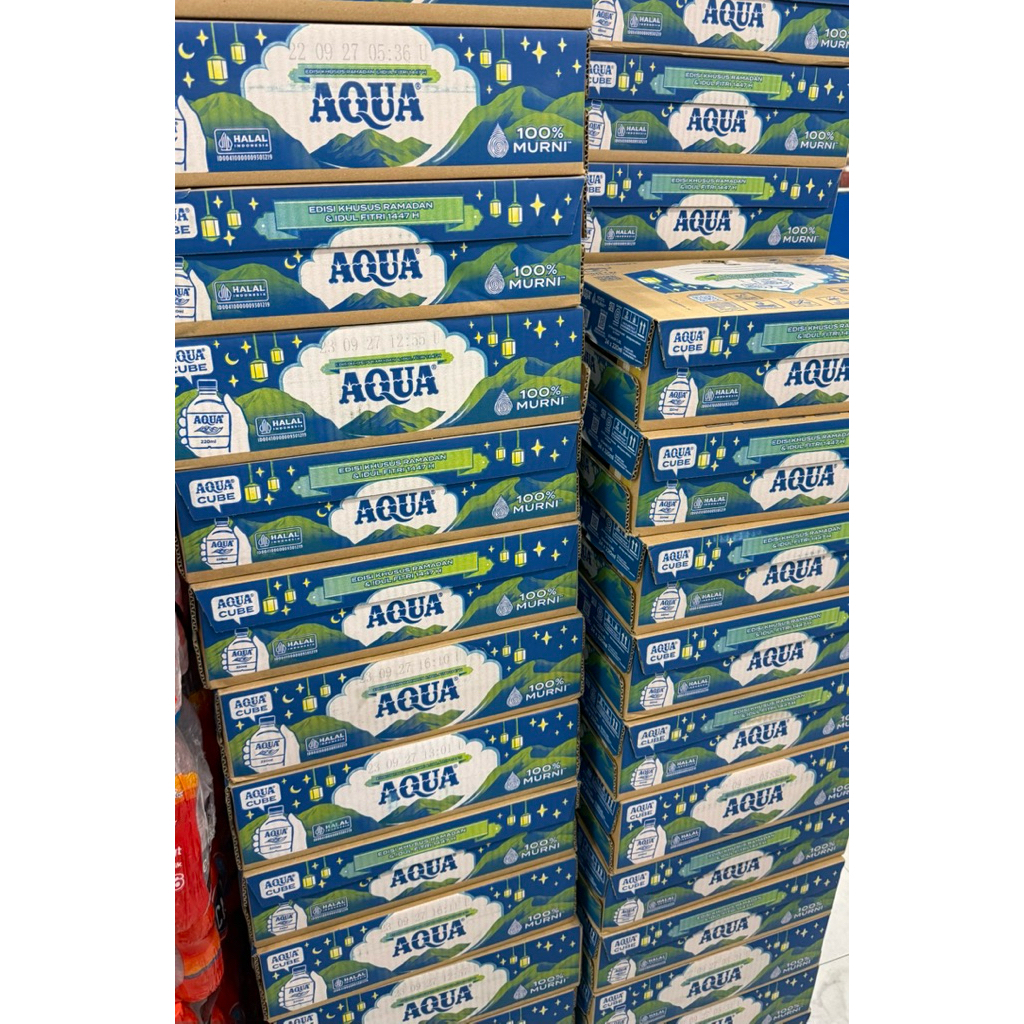 AQUA CUBE 220ML AQUA BOTOL - DUS (24 x 220ml) - Ed 2027