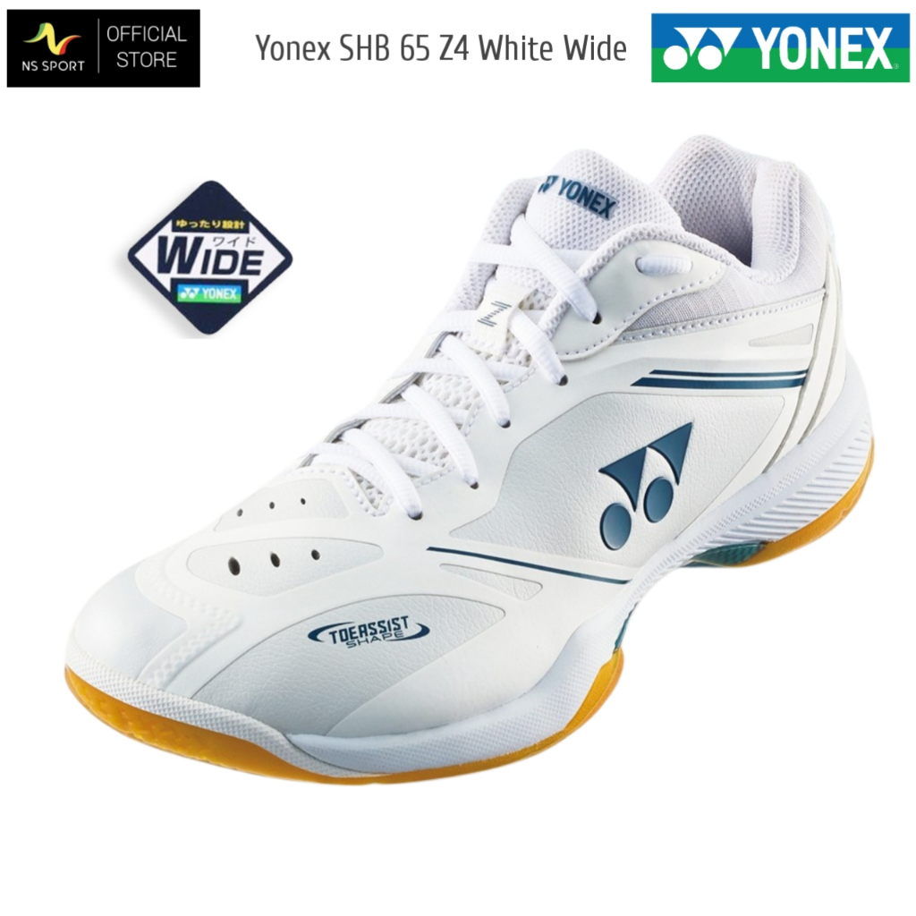 Sepatu Badminton Yonex SHB 65 Z4 White Wide