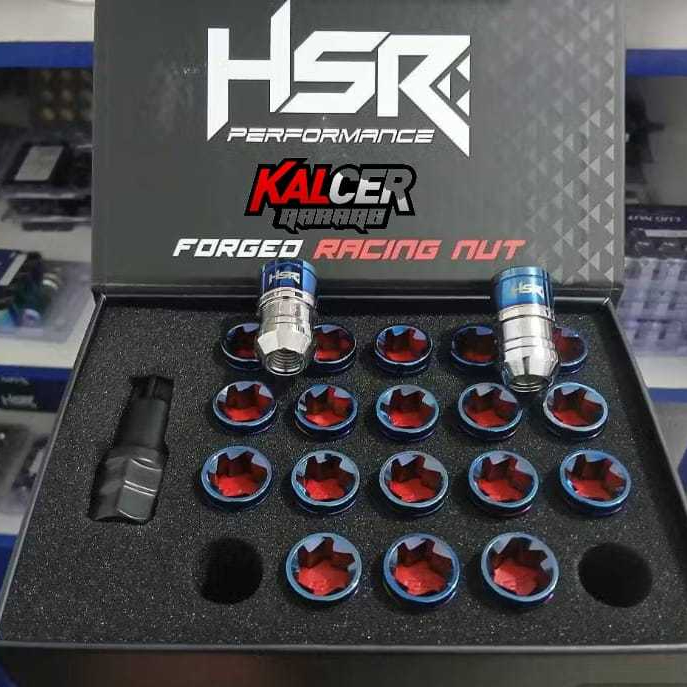 Lugnut Mur Roda Racing HSR FORGED KAWONA [M40] 1,5 || Baut Mur Roda Mobil Variasi Free Kunci L