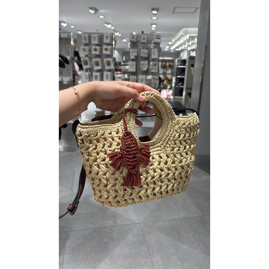 tas anyaman HnM tas HnM original