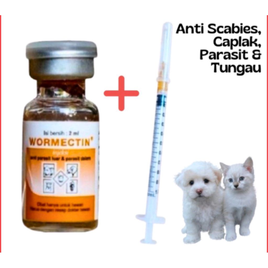 Wormectin Jamur Kucing Anjing 2ml