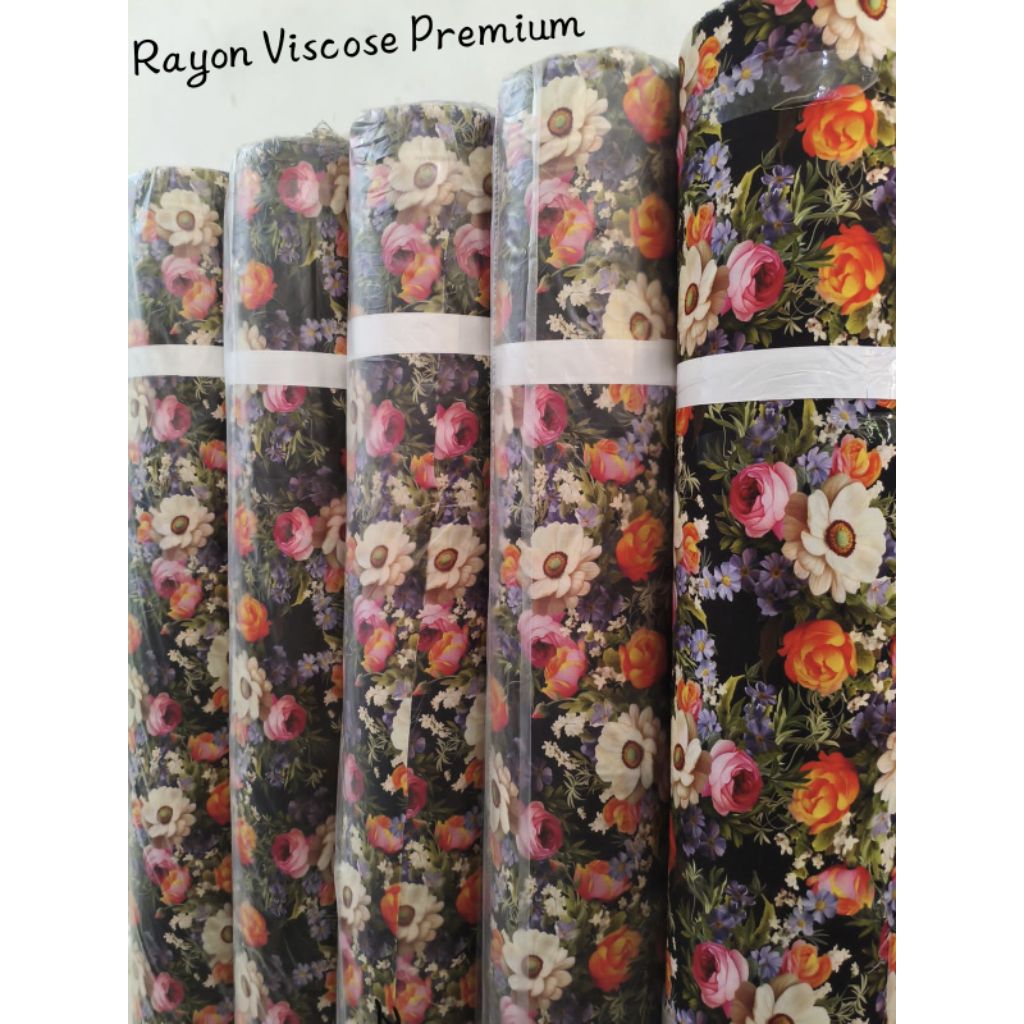 ( 0.5" Meter ) _Kain Katun Rayon Viscose Premium/Kain Rayon Premium/Kain Katun Rayon viscose Premium