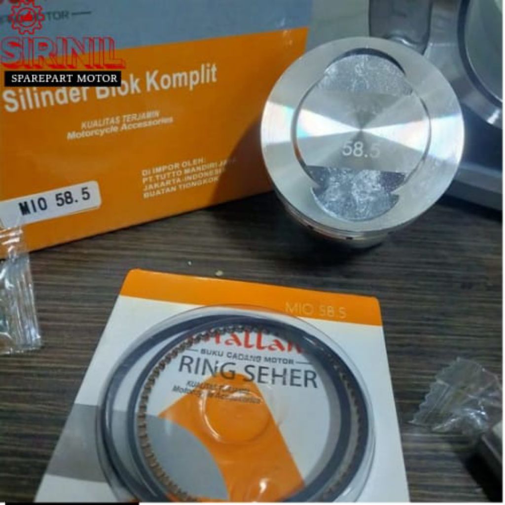 BLOK SEHER SET MIO 58.5 150 CC BLOK BORING SEHER SET MIO 58.5 150 CC BORE UP MIO SOUL LAMA SPORTY NE