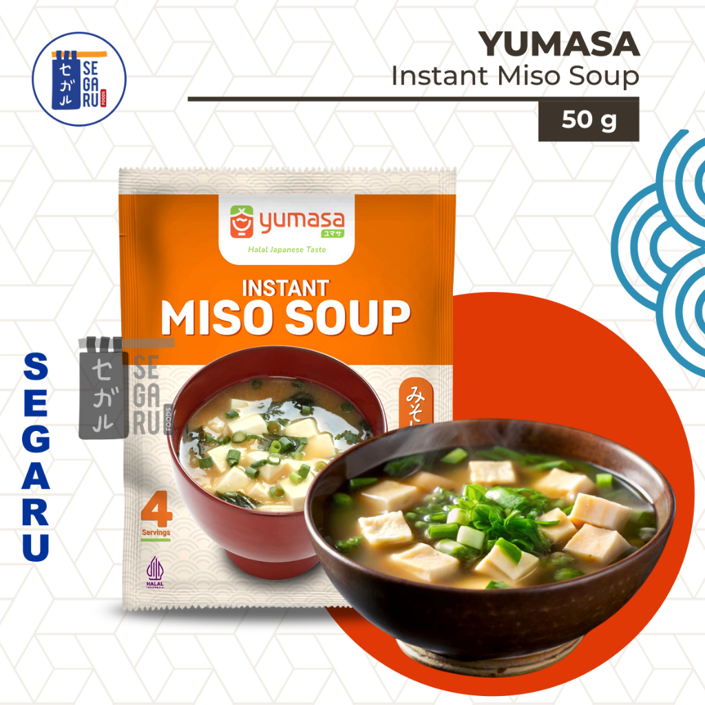 YUMASA Japanese Miso Soup Instant | Sup Miso Jepang Halal 50gr