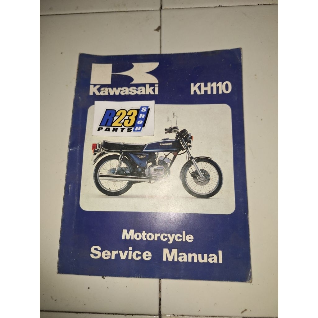 buku original service manual kawasaki binter kh110 KH110