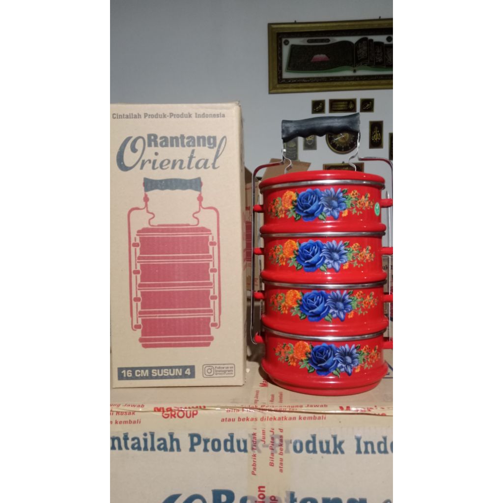 Rantang Enamel 16 Susun 4 Maspion Panda