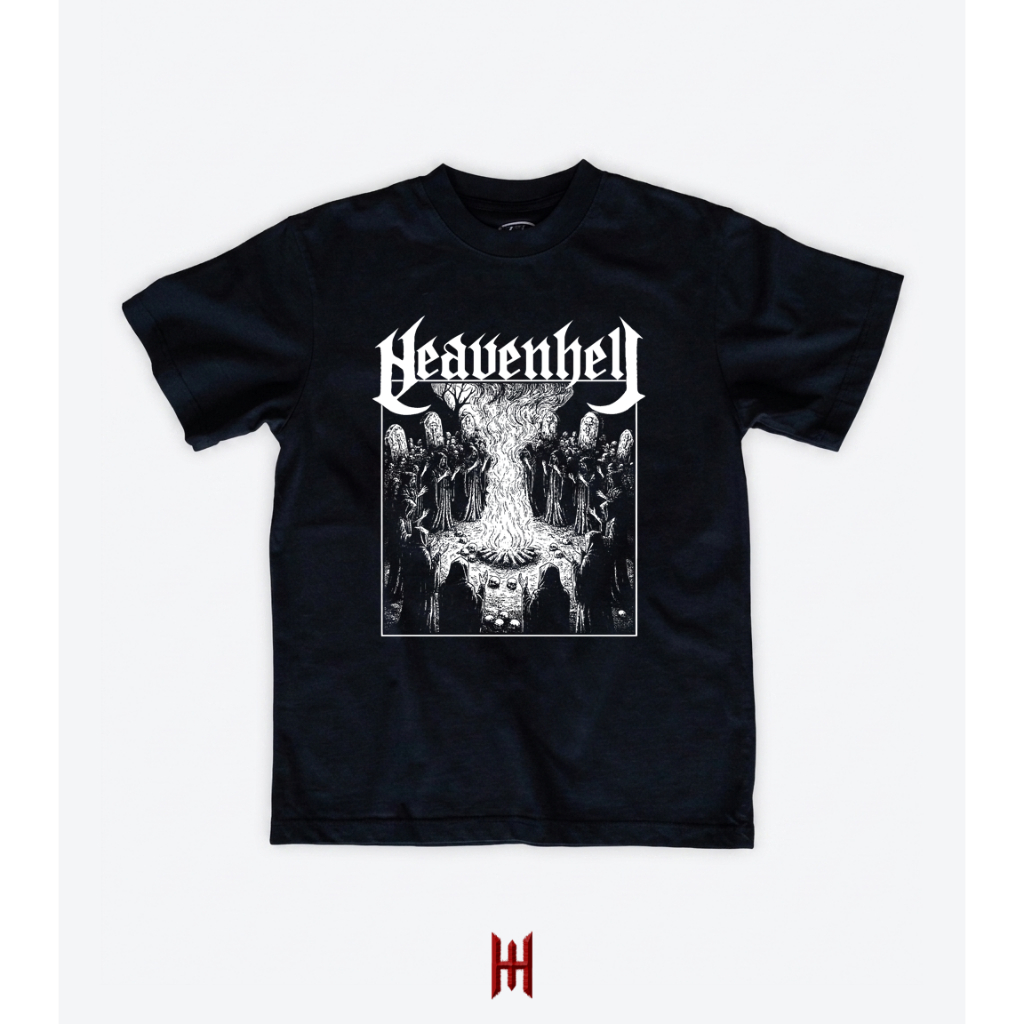 HEAVENHELL KAOS HITAM - GRAVE RITES - Tshirt