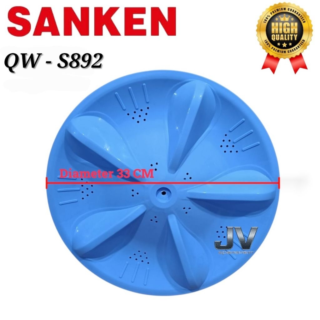 PULSATOR MESIN CUCI SANKEN QW-S892 QW-S890 QW-S892 DIAMETER 33CM GIGI 11 BIRU