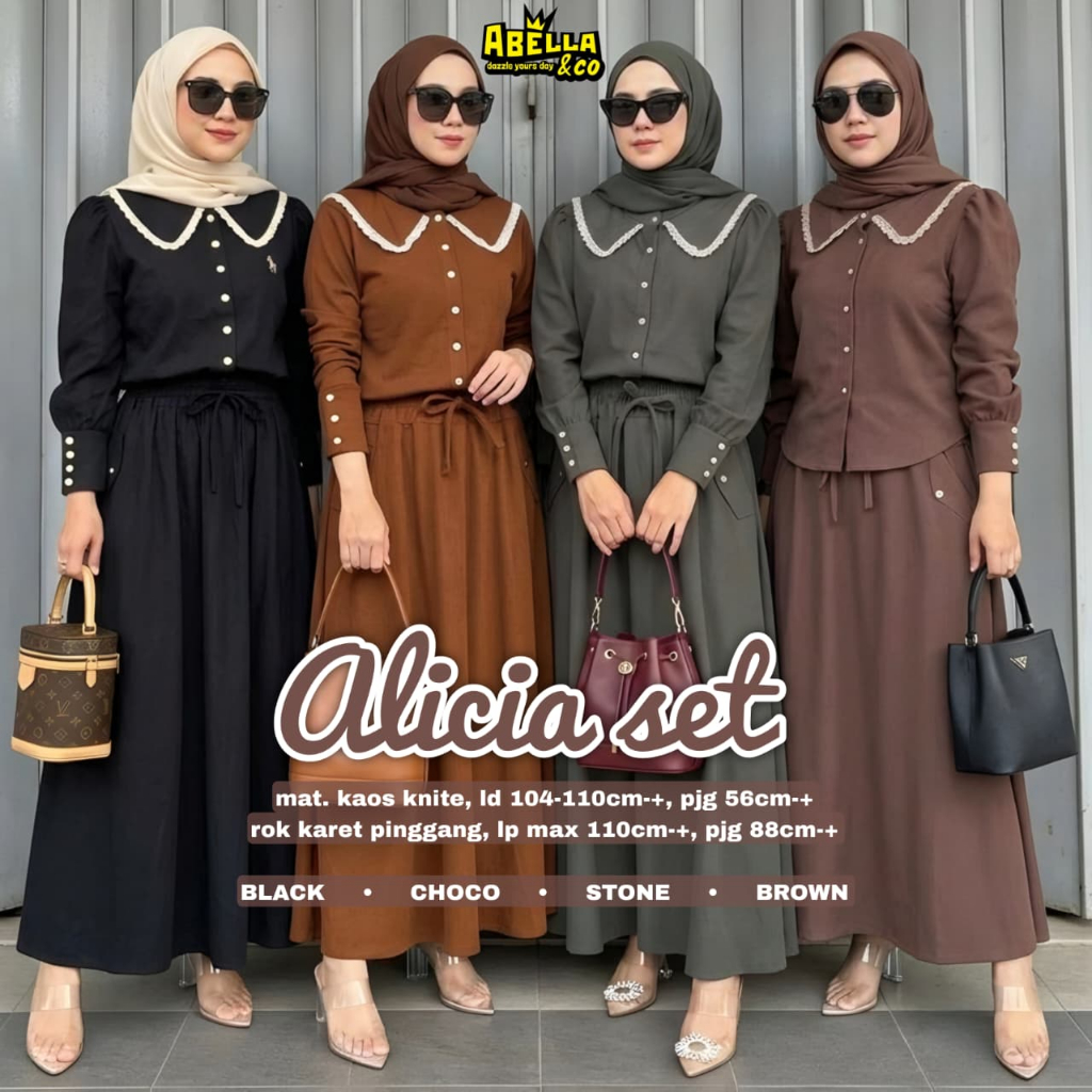 Pakaian Wanita HQ ALICIA SET From AbELLA FASHION STORE