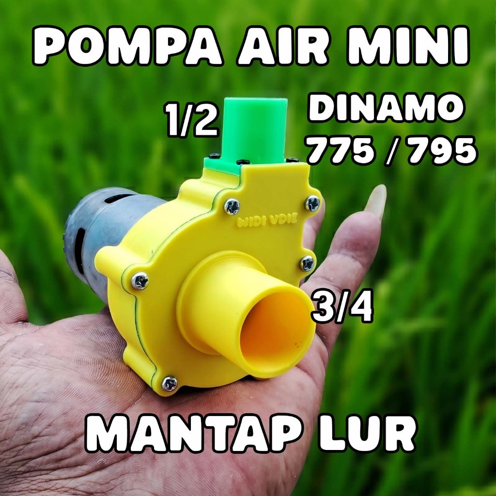 Pompa Air Mini Dinamo 775-795 3D Print
