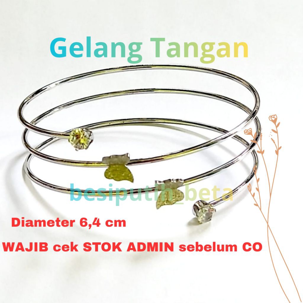 Gelang besi putih ambon / besi putih asli