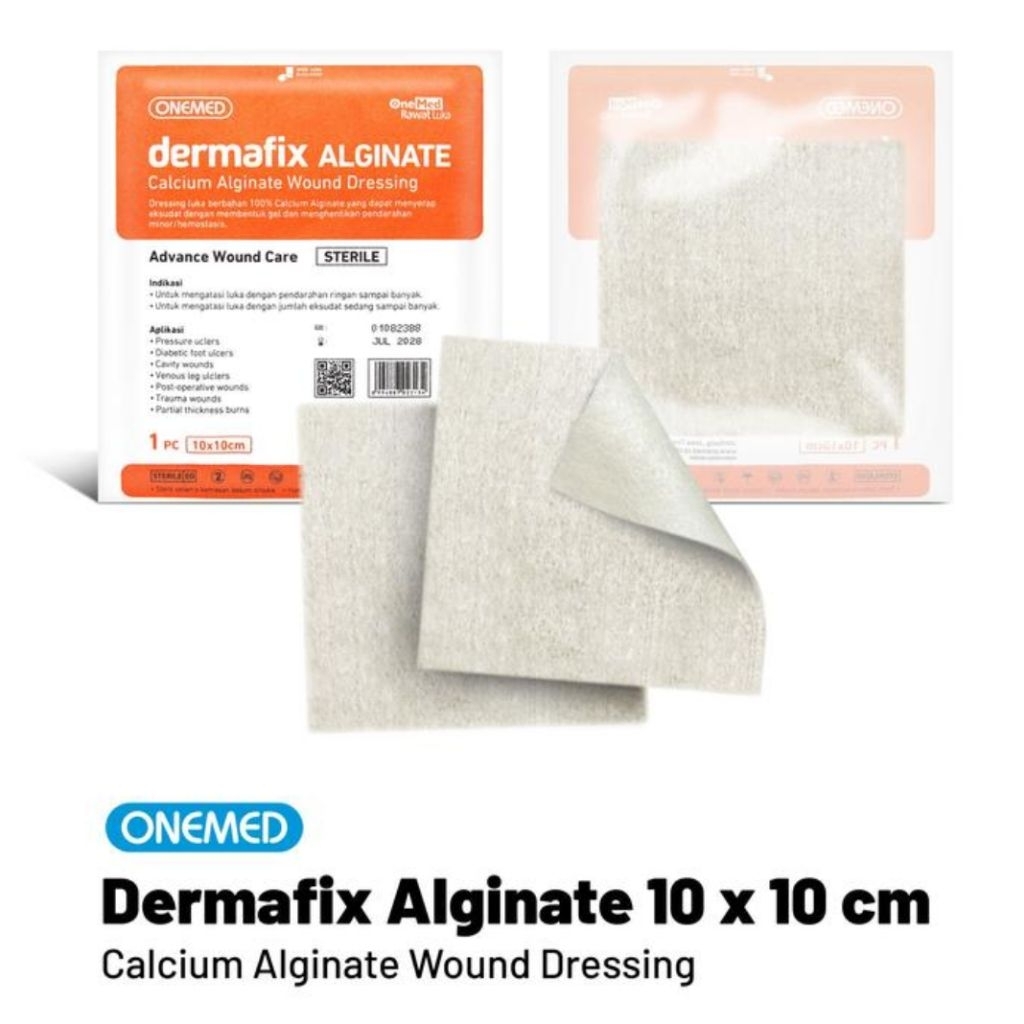 Dermafix Alginate 10cm x 10cm Onemed - Calcium Alginate