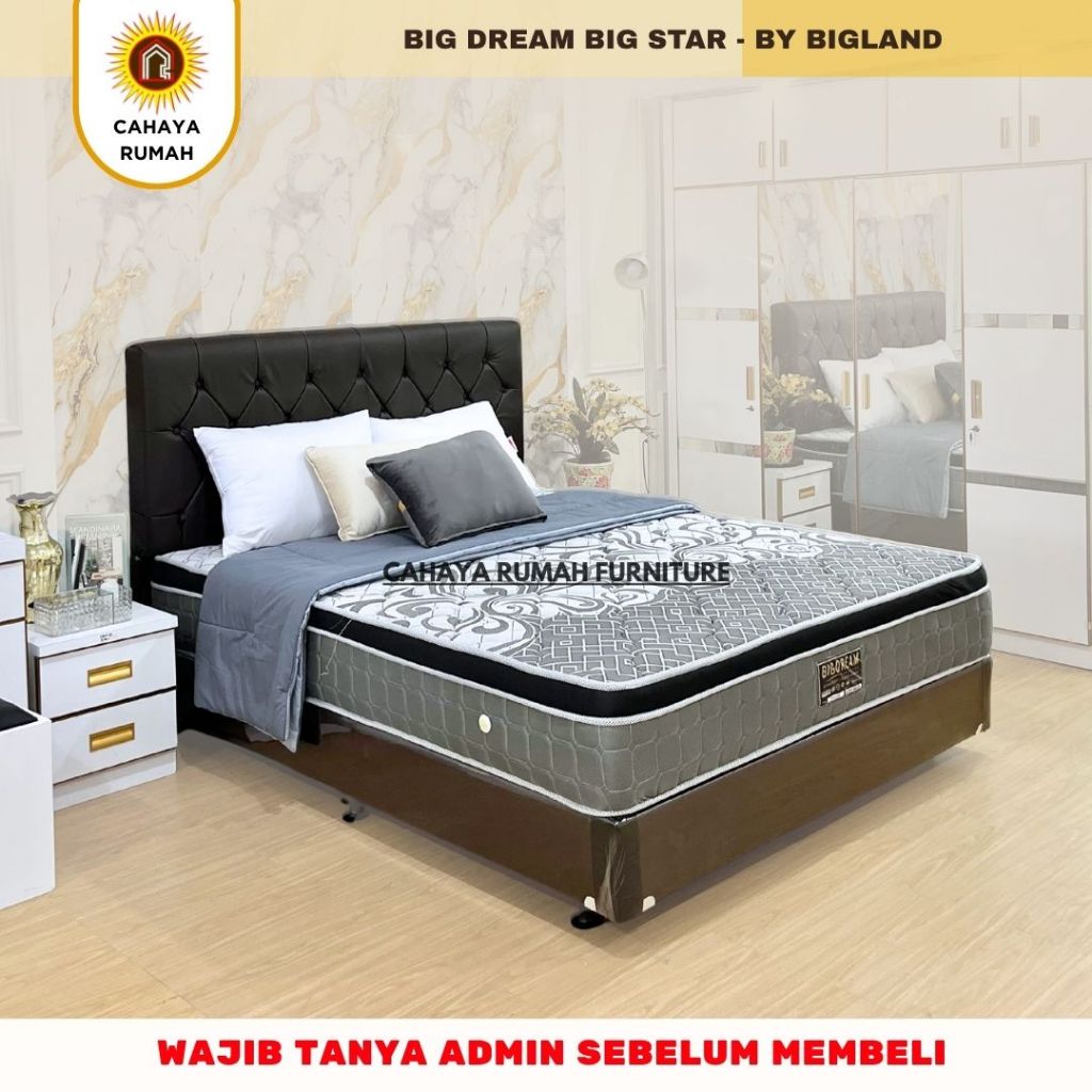 Cahaya Rumah - Springbed Bigland Big Dream Big Star - Full Set - Dipan - Tempat Tidur - Satu Set Div