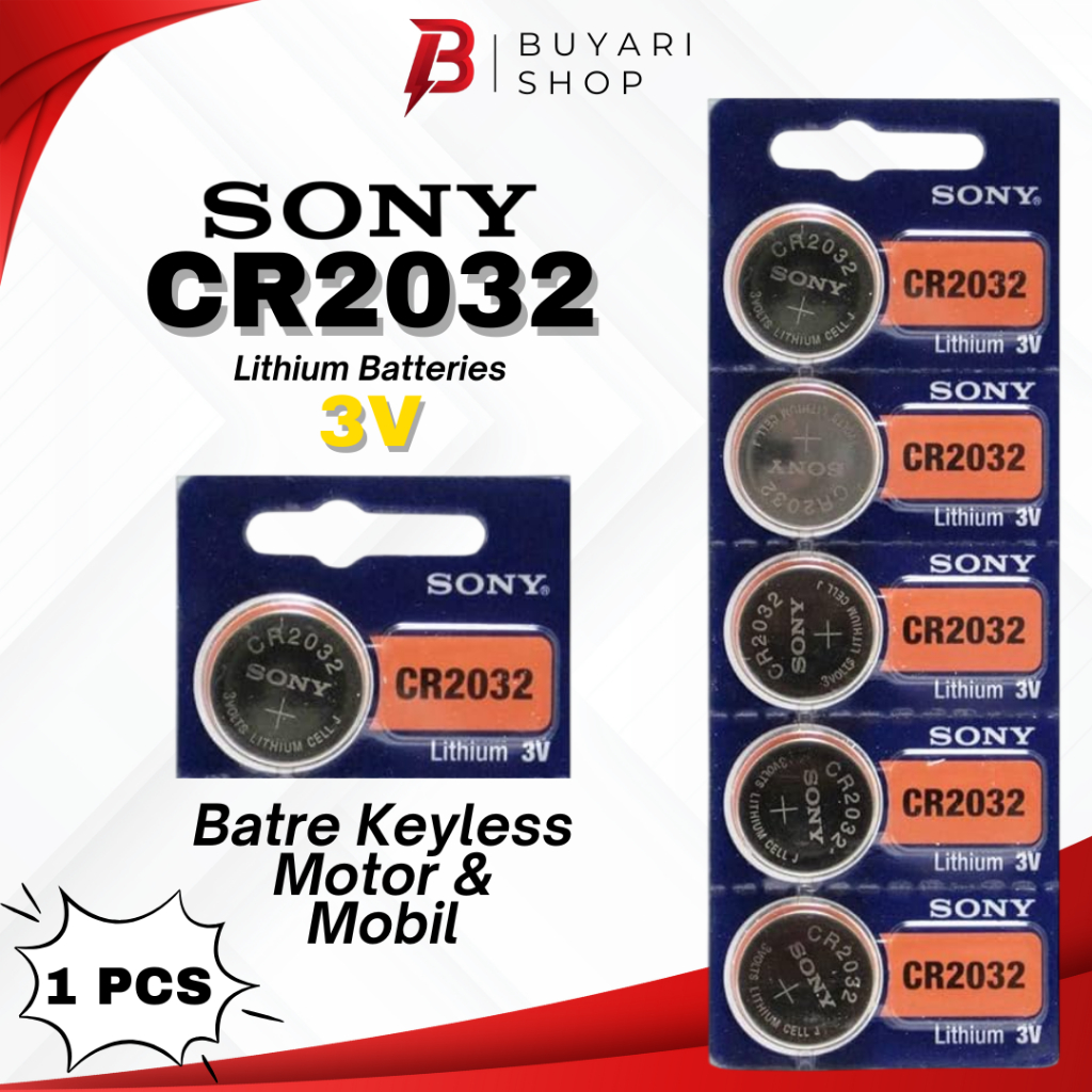 Baterai Batre Batrai Batrei CMOS Sony CR2032 Laptop PC Baterai Timbangan Digital badan CR2032 CR 203