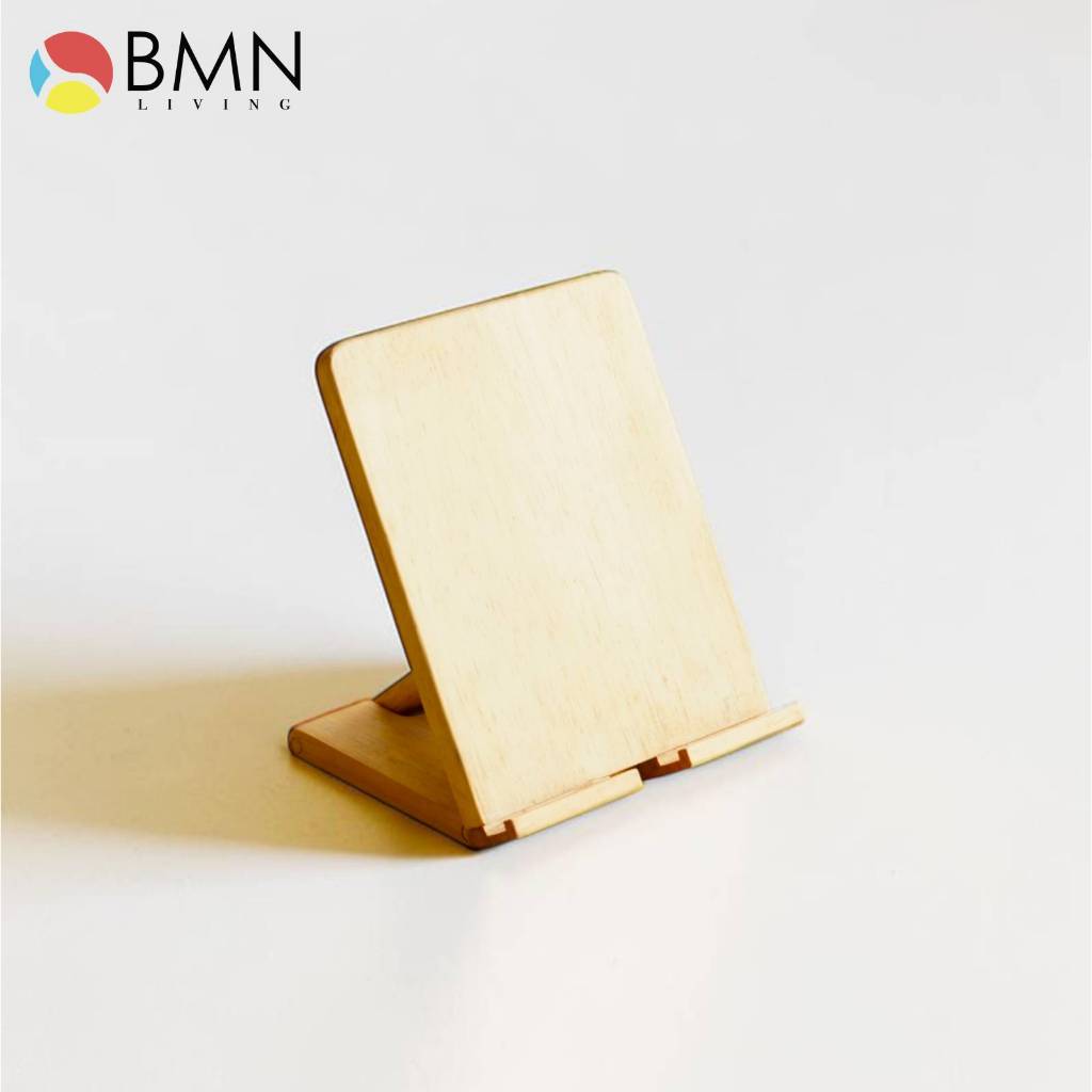 BMN Living Ipad Holder Kayu | Tablet Stand Kayu | Wooden Ipad Stand | Tablet Holder Wood | Phone Sta