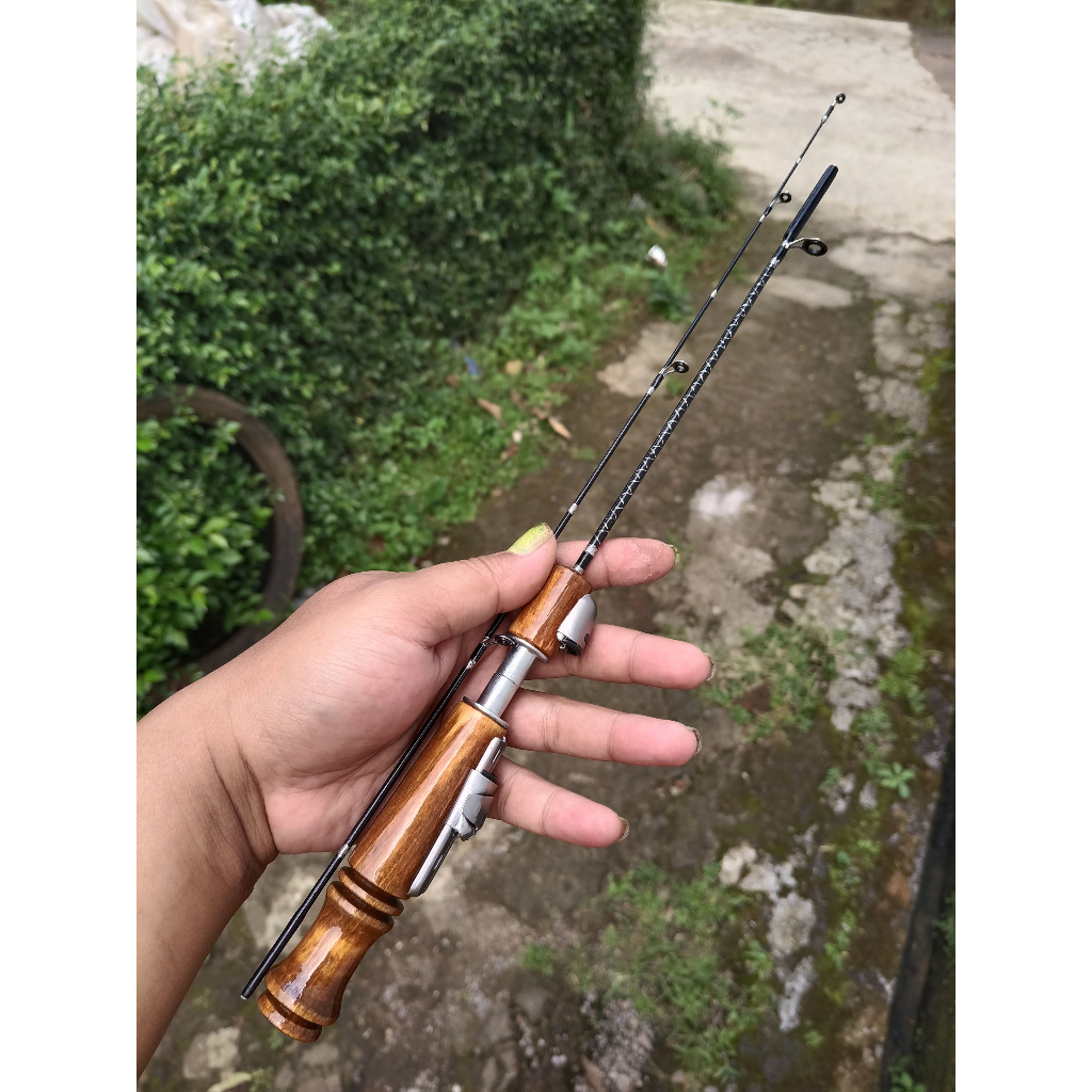 Joran micro fishing (wader/udang) sambung